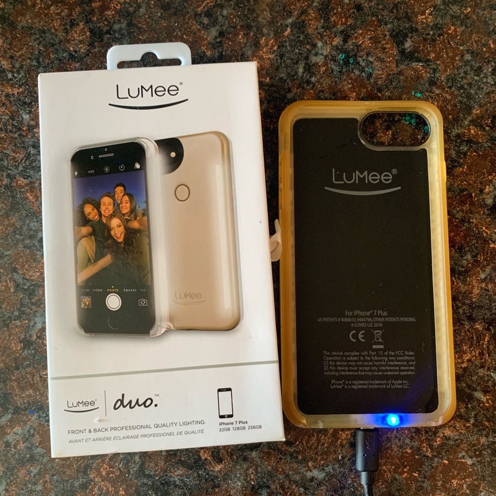 ❌SOLD❌AUTHENTIC LuMee Duo GOLD iPhone case